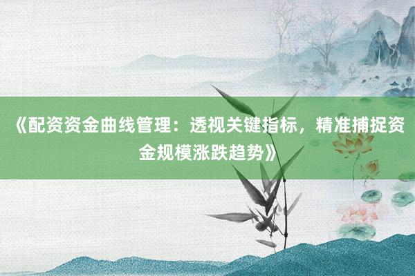 《配资资金曲线管理：透视关键指标，精准捕捉资金规模涨跌趋势》