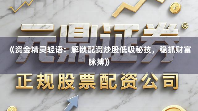《资金精灵轻语：解锁配资炒股低吸秘技，稳抓财富脉搏》