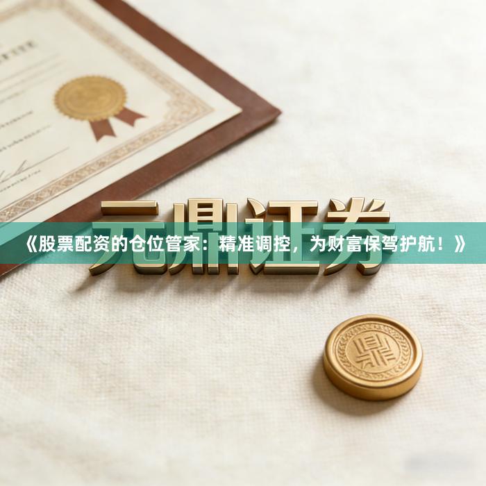 《股票配资的仓位管家：精准调控，为财富保驾护航！》