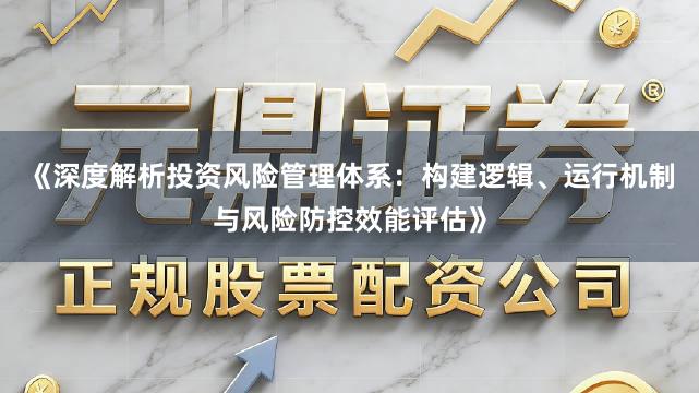 《深度解析投资风险管理体系：构建逻辑、运行机制与风险防控效能评估》