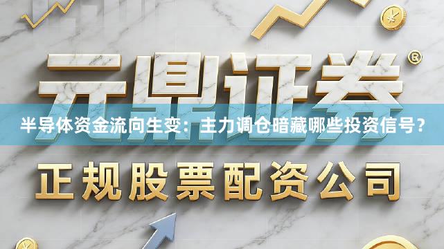 半导体资金流向生变：主力调仓暗藏哪些投资信号？