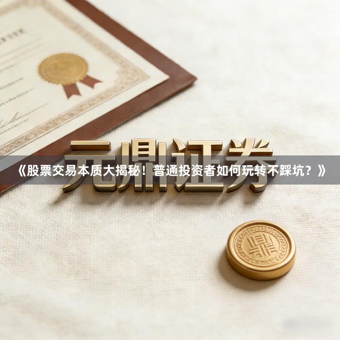 《股票交易本质大揭秘！普通投资者如何玩转不踩坑？》