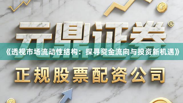 《透视市场流动性结构：探寻资金流向与投资新机遇》