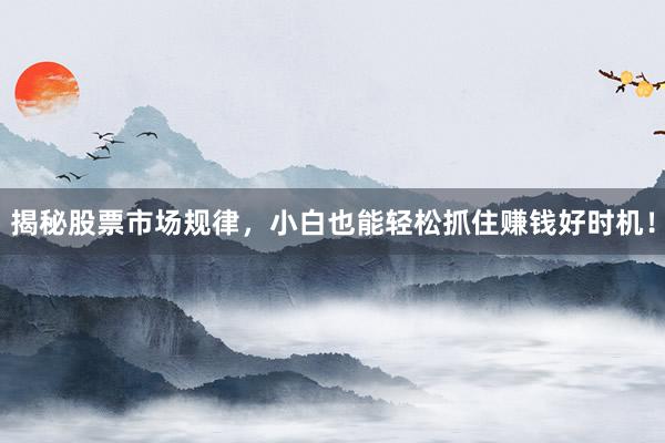 揭秘股票市场规律，小白也能轻松抓住赚钱好时机！
